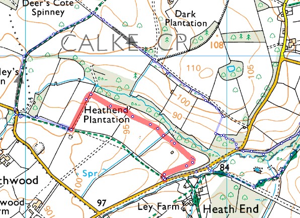 Access land near Calke NT Estate
